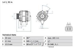 Alternator fits MITSUBISHI SPACE STAR DG1A 1.3 98 to 04 4G13(16V) Bosch MD257744